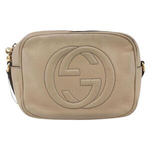 Gucci Soho Disco Leather Beige Leather Shoulder Bag Bag